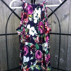 Loveappalla Azelea/Plum Floral Halter Top